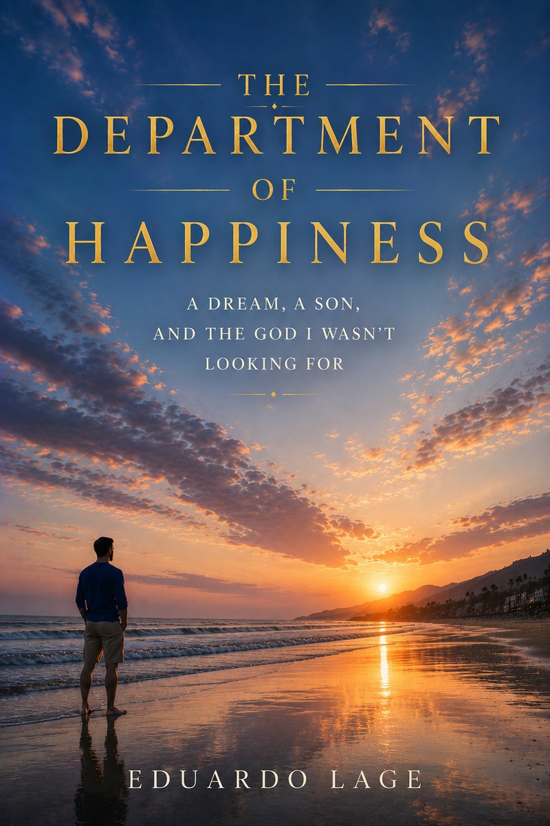 The Department of Happiness — book cover, by Eduardo Lage